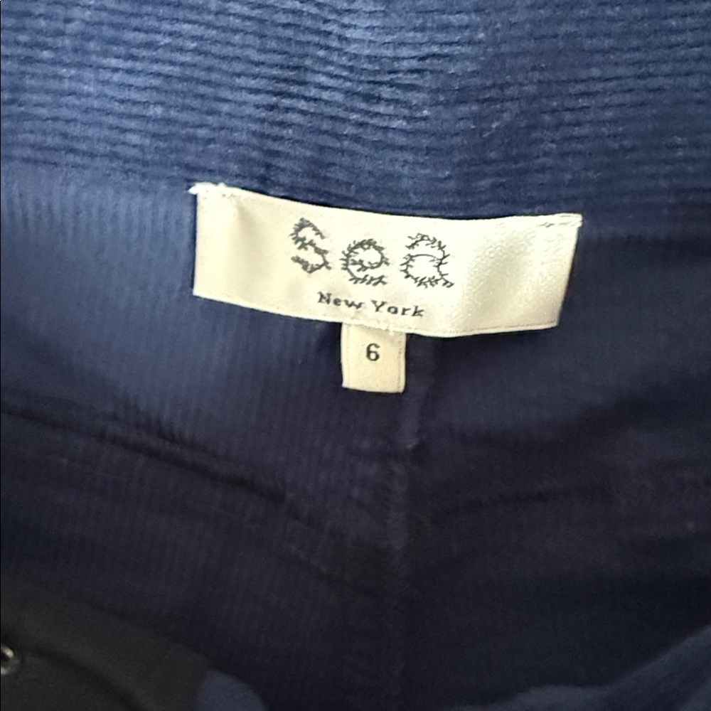 Sea New York Blue Carine Corduroy Wide Leg Jeans 6 - Picture 7 of 13